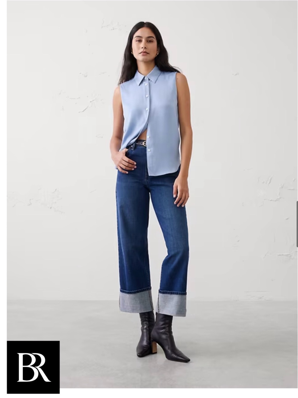 Banana Republic Silky Collared Tank
